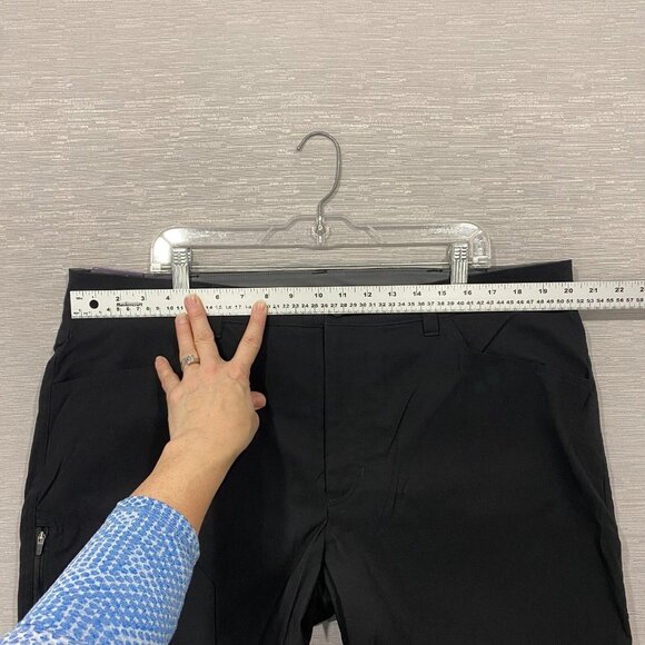 Eddie Bauer Fleece Lined Tech Pants Mens 40 x 30 Black Water Repellent Insulated - Picture 8 of 11